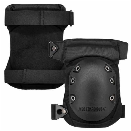 ERGODYNE 435 Black Cap Hinged Rubber Cap Gel Knee Pad w/ Buckles 18435